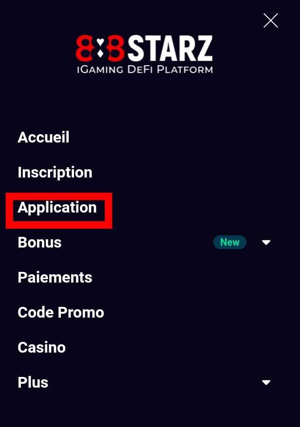 Application 888starz
