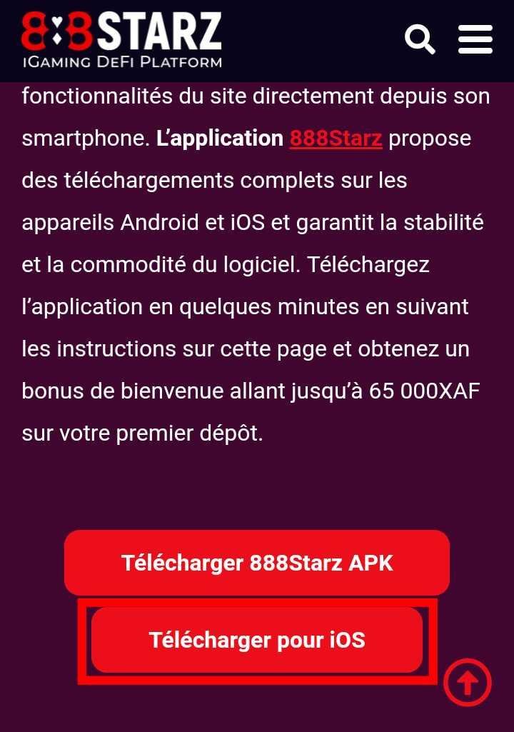 Télécharger 888starz pour iOS
