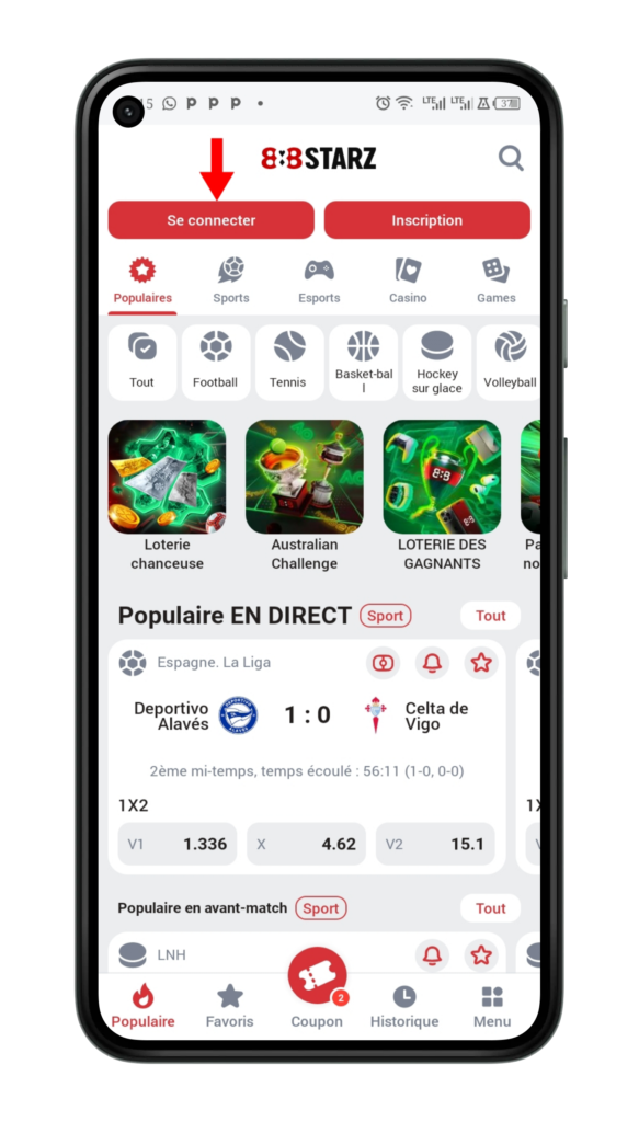 Se connecter à son compte
