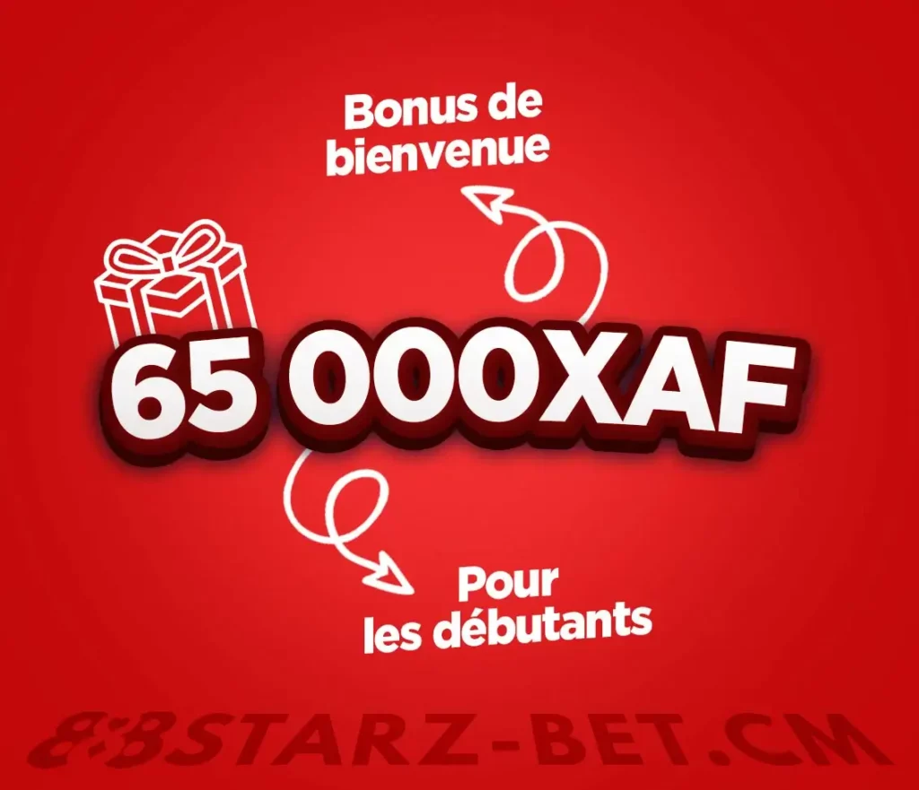 Bonus de bienvenue jusqu'à 65.000XAF pour les débutants 888starz