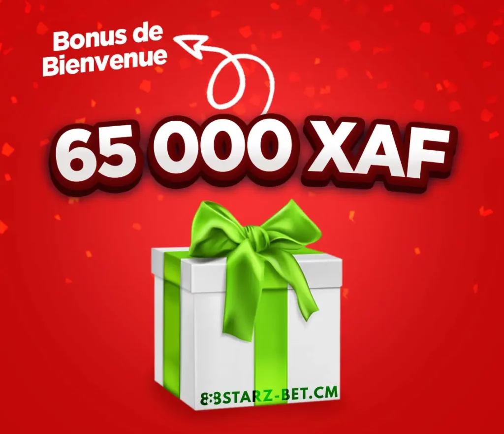 Bonus de bienvenue de 65 000XAF sur l'application 888Starz