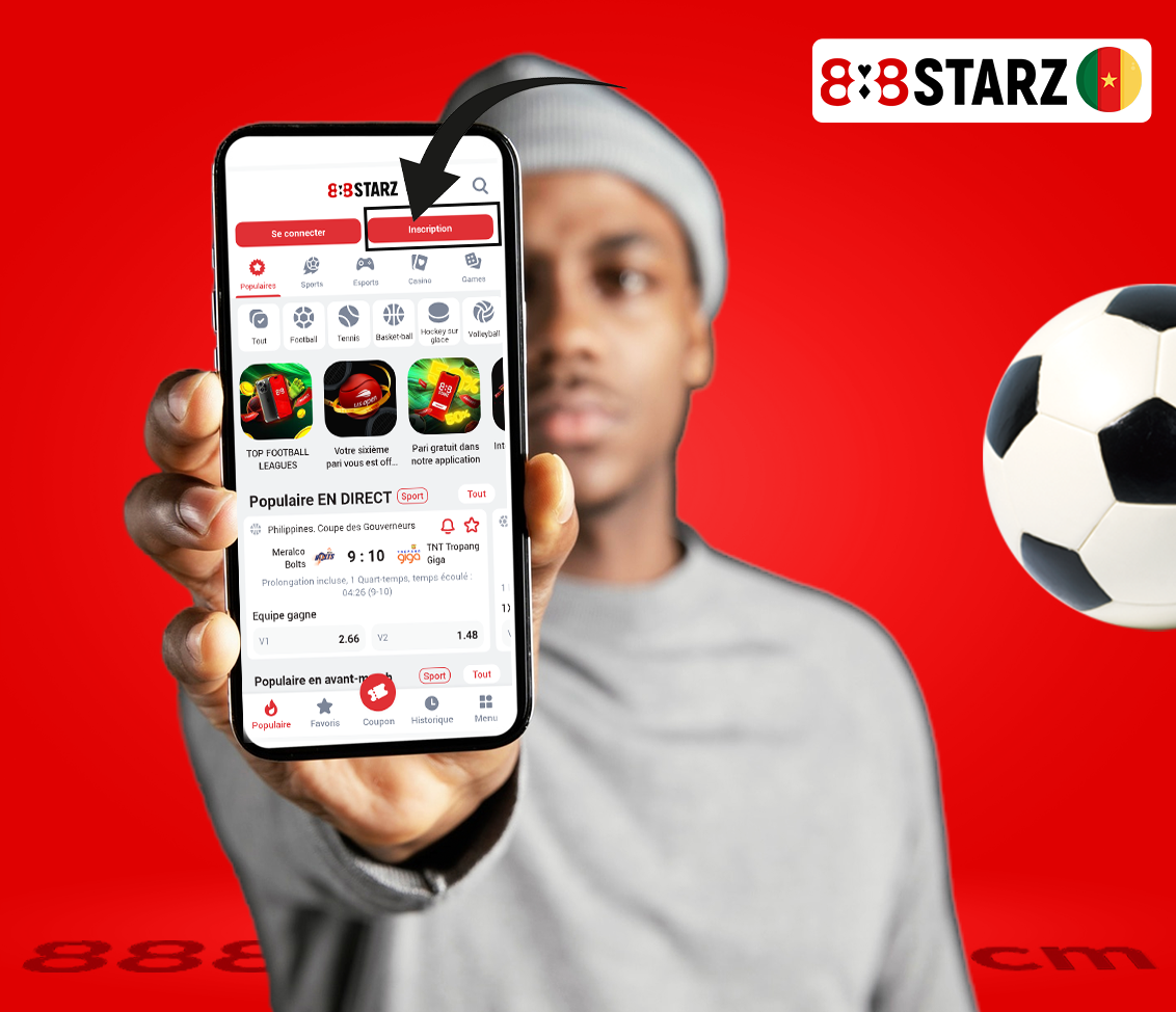 Comment s'inscrire sur 888starz cameroun
